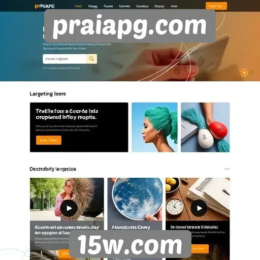 Navegação intuitiva no site praiapg.com